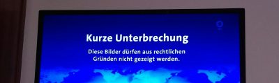 Kurze Unterbrechung in der Mediathek